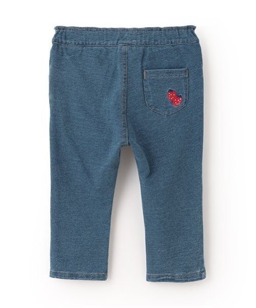 baby cheer（ベイビーチアー）の「いちごニットデニムパンツ（その他パンツ・キッズ・ネイビー・100cm/90cm/80ｃｍ/110cm/120cm）」の3枚目の写真