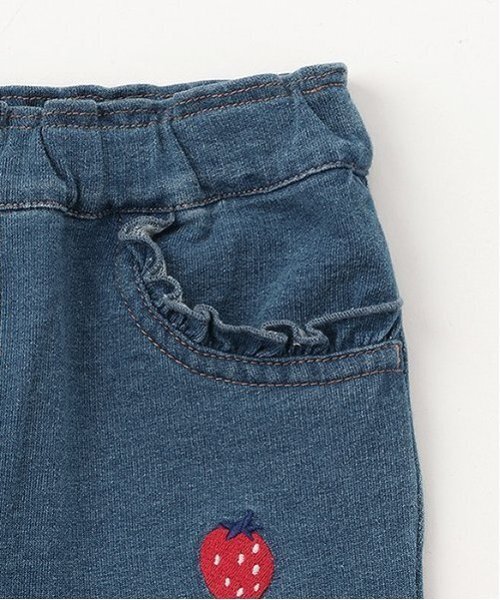 baby cheer（ベイビーチアー）の「いちごニットデニムパンツ（その他パンツ・キッズ・ネイビー・100cm/90cm/80ｃｍ/110cm/120cm）」の5枚目の写真