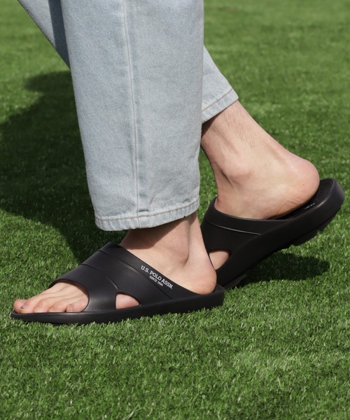 U.S. POLO ASSN.(ユーエスポロアッスン)の「【U.S. POLO ASSN./ユーエスポロアッスン】リカバリー スライドサンダル(サンダル・メンズ・ダークブラウン/ブラック/アイボリー・M/L/LL)」の5枚目の写真