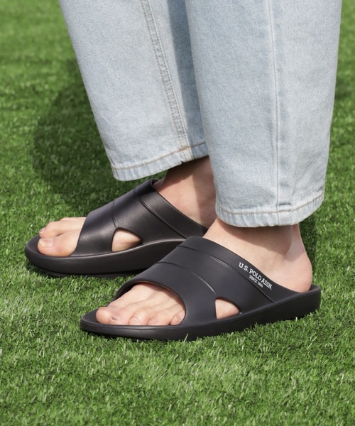 U.S. POLO ASSN.(ユーエスポロアッスン)の「【U.S. POLO ASSN./ユーエスポロアッスン】リカバリー スライドサンダル(サンダル・メンズ・ダークブラウン/ブラック/アイボリー・M/L/LL)」の7枚目の写真