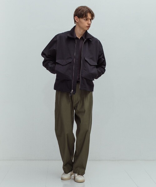 ADAM ET ROPE'（アダムエロペ）の「《別注》【SPIEWAK/スピワック】G-8 NYLON（ブルゾン・メンズ・ブラック/チャコールグレー/ベージュ・42/40/44）」の5枚目の写真