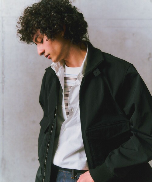 ADAM ET ROPE'（アダムエロペ）の「《別注》【SPIEWAK/スピワック】G-8 NYLON（ブルゾン・メンズ・ブラック/チャコールグレー/ベージュ・42/40/44）」の10枚目の写真