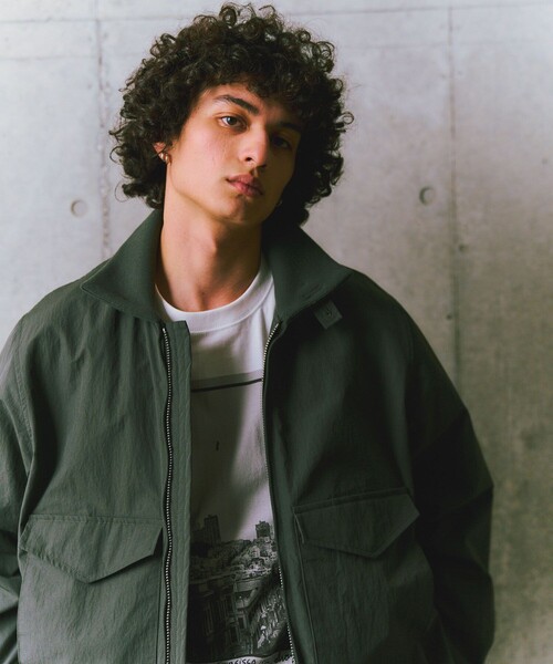 ADAM ET ROPE'（アダムエロペ）の「《別注》【SPIEWAK/スピワック】G-8 NYLON（ブルゾン・メンズ・ブラック/チャコールグレー/ベージュ・42/40/44）」の3枚目の写真