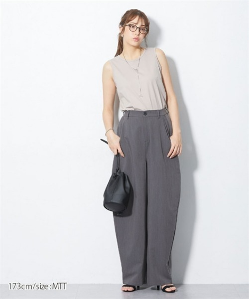 slattgir(スラットジール)の「高身長 ONにもOFFにも使えるきれい見え綿混タンクトップ(トールサイズ)(キャミソール・レディース・ブラック/オフホワイト/ミント/ベージュ・5L/M/L/LL/3L/4L)」の21枚目の写真