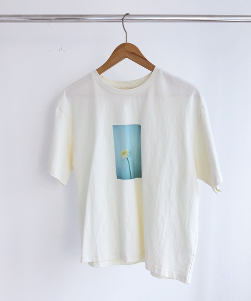Crisp(クリスプ)の「フラワーフォトプリントTシャツ(Tシャツ/カットソー・レディース・オレンジ/アイボリー・FREE)」の17枚目の写真