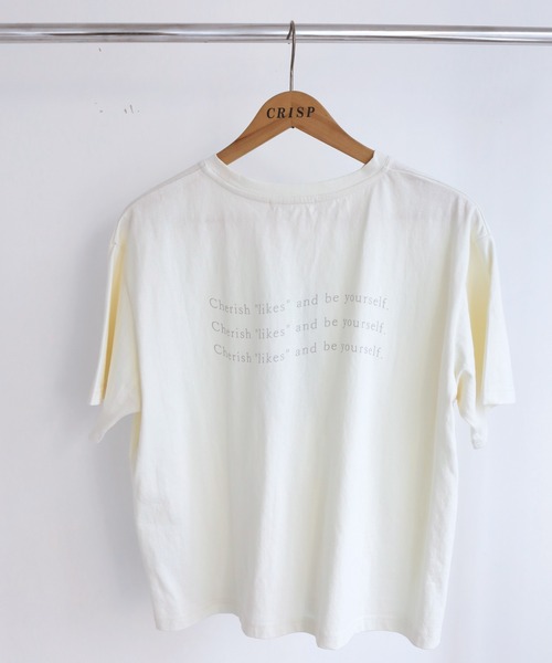 Crisp(クリスプ)の「フラワーフォトプリントTシャツ(Tシャツ/カットソー・レディース・オレンジ/アイボリー・FREE)」の18枚目の写真