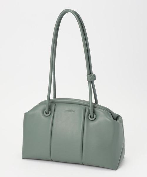 ADD CULUMN（アドカラム）の「【ADD CULUMN】PUFFBOSTON M（ショルダーバッグ・レディース・ベージュ/グリーン・フリー）」の11枚目の写真