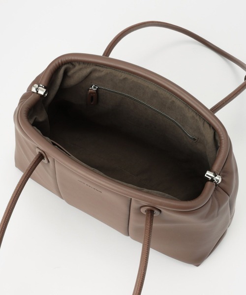 ADD CULUMN（アドカラム）の「【ADD CULUMN】PUFFBOSTON M（ショルダーバッグ・レディース・ベージュ/グリーン・フリー）」の4枚目の写真