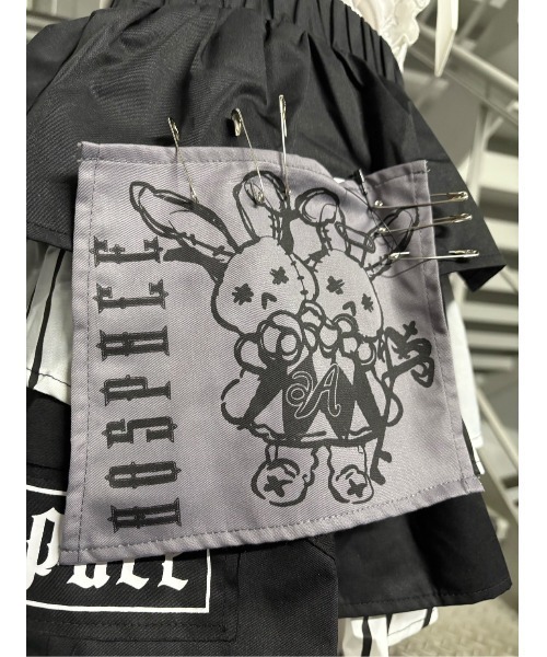 アム様♡ 専用出品♡ A'GEM/9 × .kom 『AOSPACE』 ストライプデザインスカート インポート