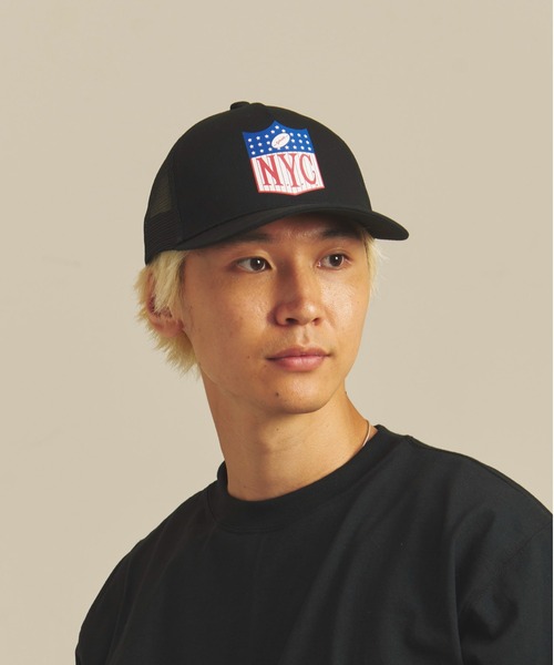schott(ショット)の「Schott-NYC Mesh Cap(キャップ・メンズ・ブラック・FREE)」の2枚目の写真