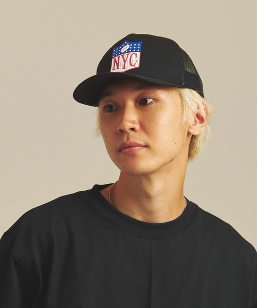schott(ショット)の「Schott-NYC Mesh Cap(キャップ・メンズ・ブラック・FREE)」の3枚目の写真