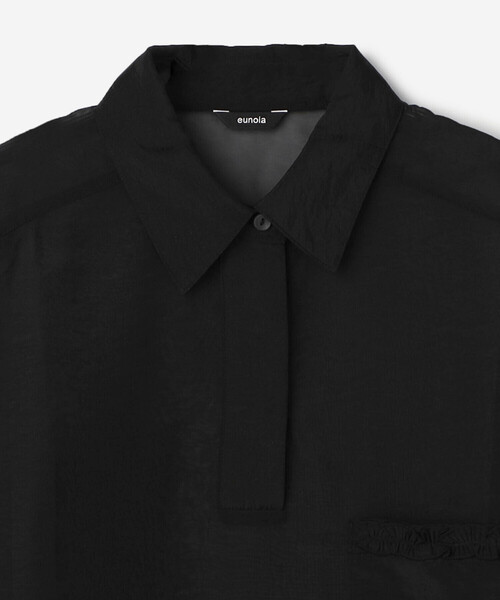 Bshop(ビショップ)の「eunoia | プルオーバーシャツ WOMEN(シャツ/ブラウス・レディース・ブラック・ONE)」の4枚目の写真