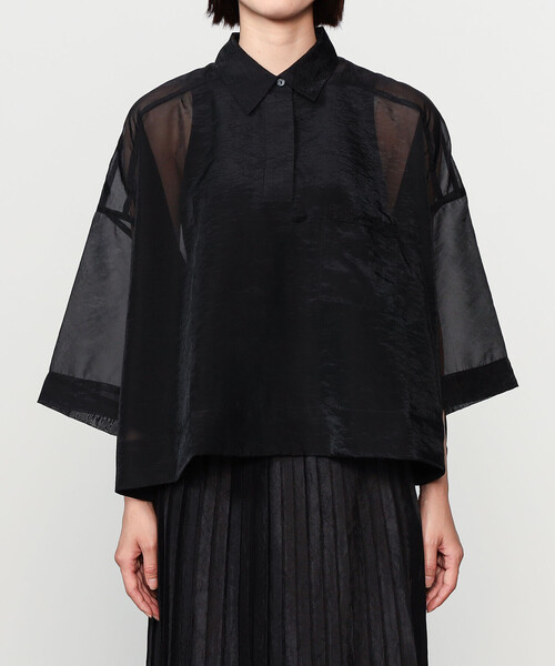 Bshop(ビショップ)の「eunoia | プルオーバーシャツ WOMEN(シャツ/ブラウス・レディース・ブラック・ONE)」の9枚目の写真