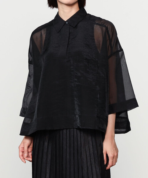 Bshop(ビショップ)の「eunoia | プルオーバーシャツ WOMEN(シャツ/ブラウス・レディース・ブラック・ONE)」の12枚目の写真