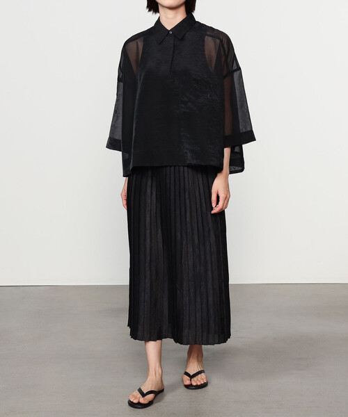 Bshop(ビショップ)の「eunoia | プルオーバーシャツ WOMEN(シャツ/ブラウス・レディース・ブラック・ONE)」の13枚目の写真