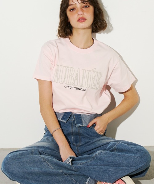 完売商品！【AMERI】MY UNION TEE Tシャツ　カットソー ラメ刺繍ロゴTEE（Tシャツ/カットソー）｜Unitage（ユニテージ