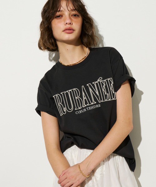 Tシャツ・カットソー IONSEOUL Spray Gradation Waffle T Shirt (2color) 4JH092 ラメ刺繍ロゴTEE（Tシャツ/カットソー）｜Unitage（ユニテージ