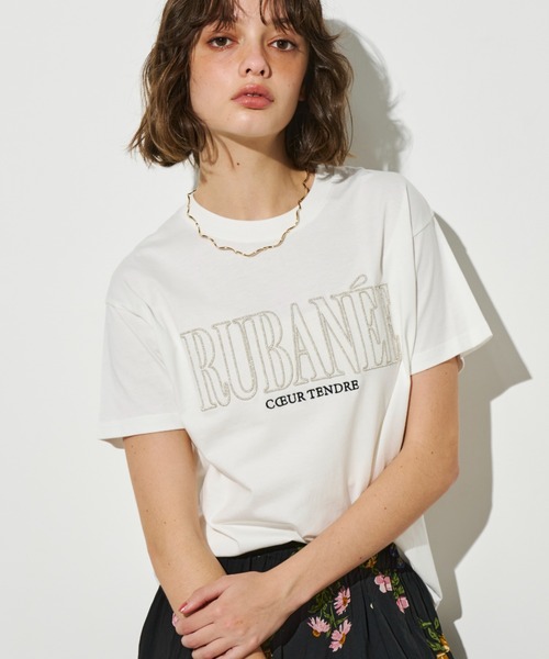 完売商品！【AMERI】MY UNION TEE Tシャツ　カットソー ラメ刺繍ロゴTEE（Tシャツ/カットソー）｜Unitage（ユニテージ