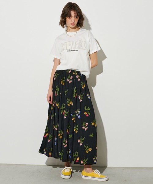 Unitage(ユニテージ)の「ラメ刺繍ロゴTEE(Tシャツ/カットソー・レディース・アイボリー/チャコールグレー/ピンク・FREE)」の16枚目の写真