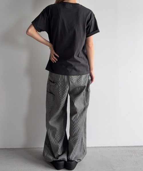 ラメ刺繍ロゴTEE（Tシャツ/カットソー）｜Unitage（ユニテージ