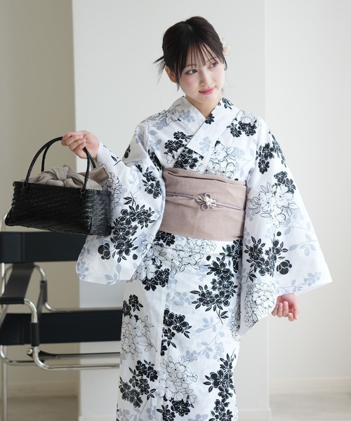 選べる浴衣3点セット utatane オリジナルデザイン 国内染色 美人