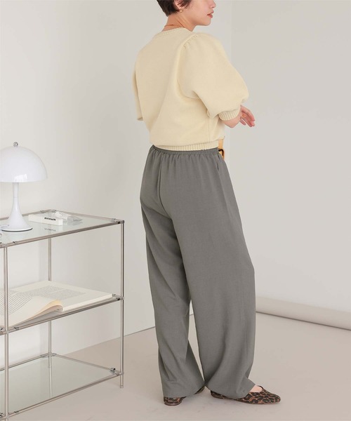 titivate(ティティベイト)の「撥水ストレートイージーパンツ(その他パンツ・レディース・ブルー/ブラック/ライトベージュ/アイボリー/グレー・SP/L/M/S)」の15枚目の写真