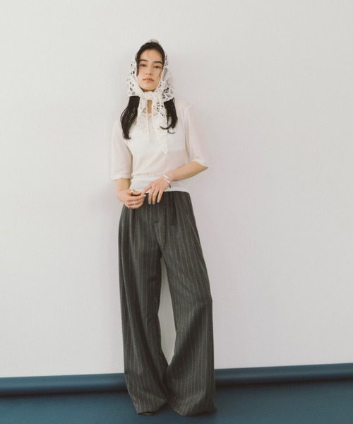 DRWCYS（ドロシーズ）の「バックオープンシアーＴシャツ（Tシャツ/カットソー・レディース・ホワイト/ブラック・FREE）」の8枚目の写真