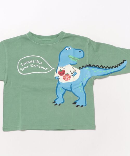 セール】【Catchup】ティラノサウルスロングTシャツ（Tシャツ
