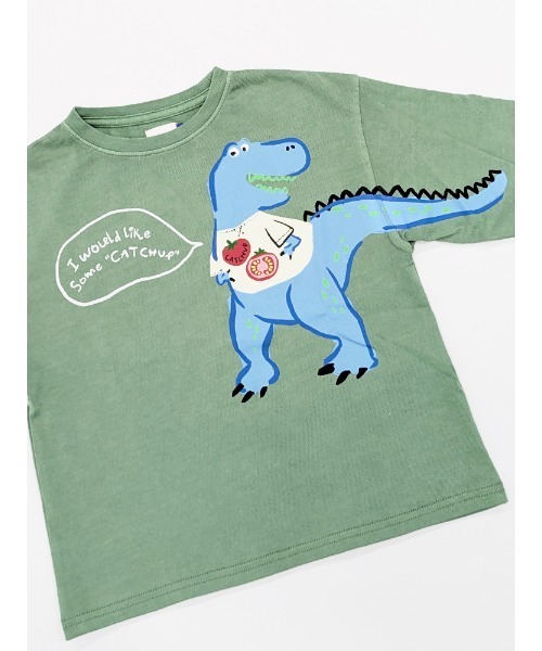 Catchup】ティラノサウルスロングTシャツ（Tシャツ/カットソー