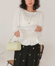 Tシャツ/カットソー（ホワイト/白色系・袖なし）ファッション