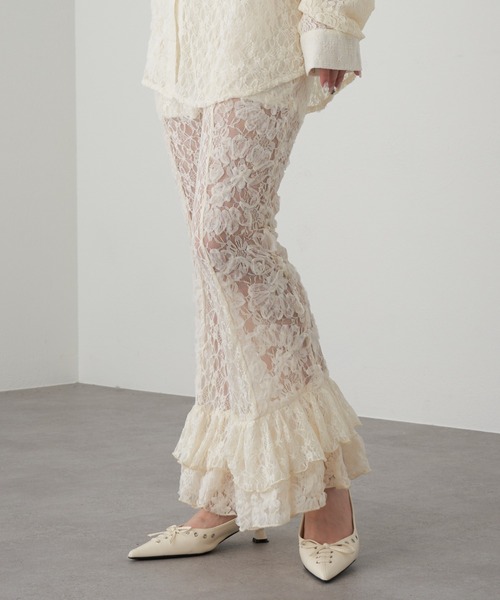 RAY CASSIN（レイカズン）の「レースアップミュール（その他シューズ・レディース・ホワイト/ブラック・36/37/38）」の6枚目の写真