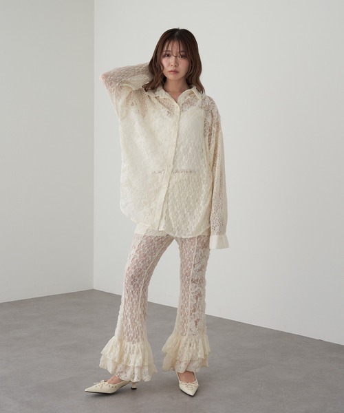 RAY CASSIN（レイカズン）の「レースアップミュール（その他シューズ・レディース・ホワイト/ブラック・36/37/38）」の8枚目の写真