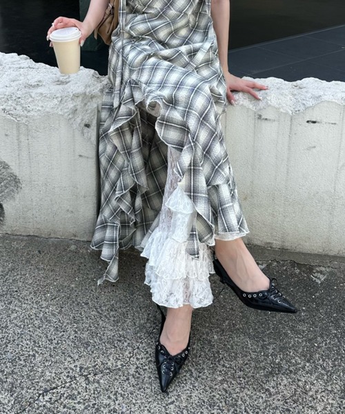 RAY CASSIN（レイカズン）の「レースアップミュール（その他シューズ・レディース・ホワイト/ブラック・36/37/38）」の15枚目の写真