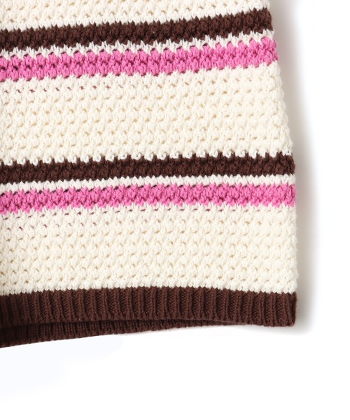 atmos pink(アトモスピンク)の「atmos pink Boder Knit Short Pants / アトモス ピンク ボーダーニット ショート パンツ(その他パンツ・レディース・ブルー/ホワイト・FREE)」の14枚目の写真