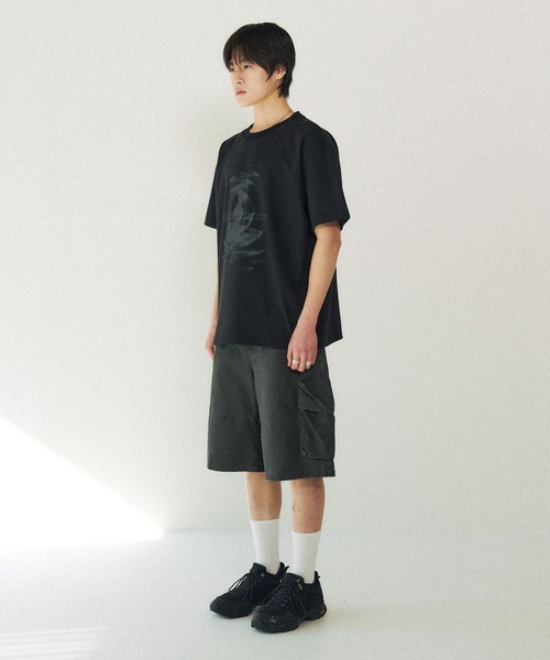 SLOWACID（スローアシッド）の「【UNISEX】SLOW ACID／DUNE WAVE T（Tシャツ/カットソー・レディース・チャコール/ホワイト/ブラック・SMALL/MEDIUM/LARGE）」の4枚目の写真