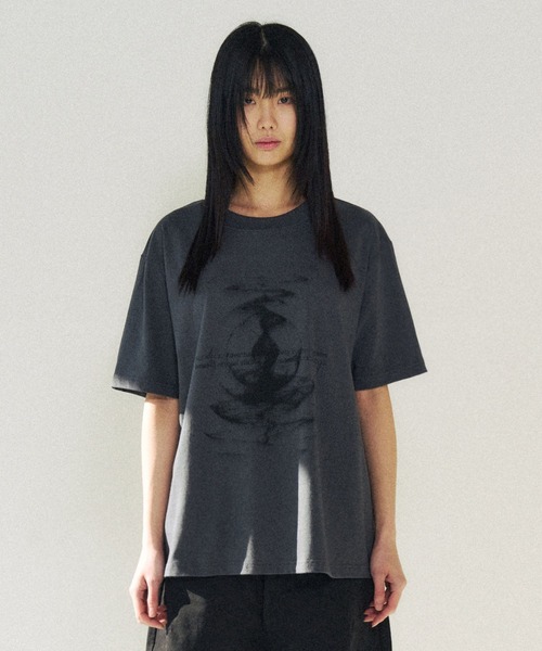 SLOWACID（スローアシッド）の「【UNISEX】SLOW ACID／DUNE WAVE T（Tシャツ/カットソー・レディース・チャコール/ホワイト/ブラック・SMALL/MEDIUM/LARGE）」の15枚目の写真
