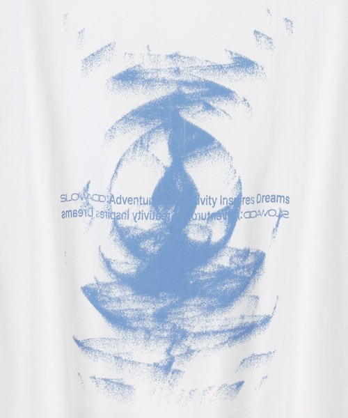 [SLOW ACID] Dune Wave Short Sleeve T-Shirt /追跡付 セール】【UNISEX】SLOW ACID／DUNE WAVE T（Tシャツ/カットソー