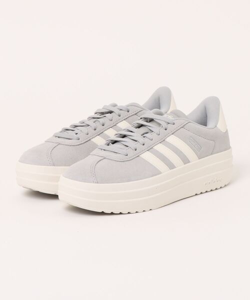 adidas（アディダス）の「adidas アディダス VL COURT BOLD レディーススニーカー 厚底 プラットフォーム スエード(VLコートボールド)（スニーカー・レディース・グレー/ベージュ・22.5cm/23.0cm/23.5cm/24.0cm/24.5cm/25.0cm）」の7枚目の写真
