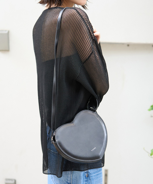 Rouge vif（ルージュヴィフ）の「【YAHKI/ヤーキ】W FACE ハートショルダーポシェット（ショルダーバッグ・レディース・ブラック・フリー）」の3枚目の写真