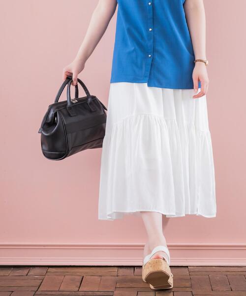 anello（アネロ）の「＜anello＞合皮口金2WAYショルダー（ショルダーバッグ・レディース・アイボリー/ブラック/ベージュ・00）」の10枚目の写真