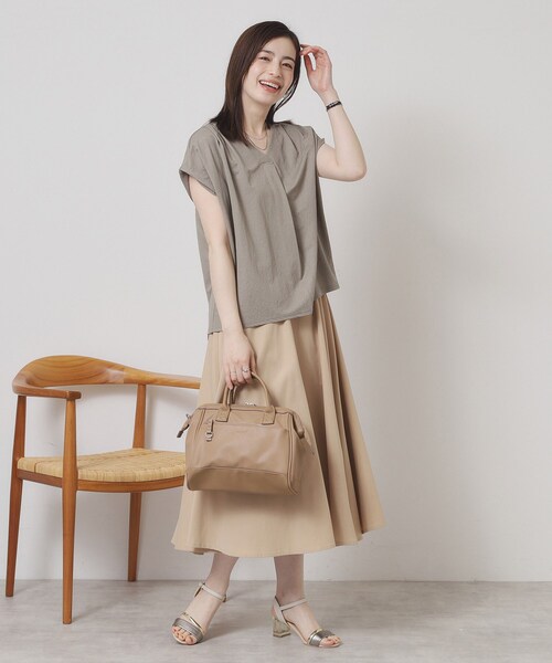 anello（アネロ）の「＜anello＞合皮口金2WAYショルダー（ショルダーバッグ・レディース・アイボリー/ブラック/ベージュ・00）」の17枚目の写真