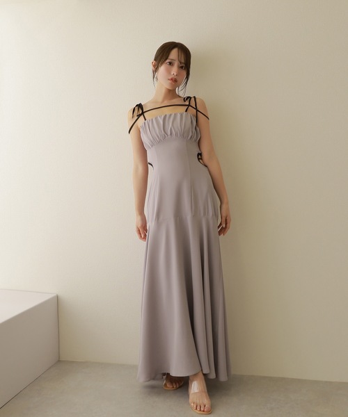 M DOLLY バイカラーバックコンシャスドレス M DOLLY original* bicolor back conscious dress/バイカラー