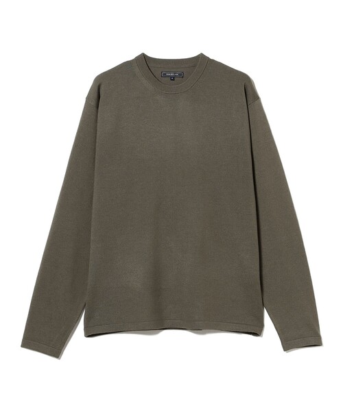 14ゲージ ニット クルーネック Tシャツ（ニット/セーター）｜B