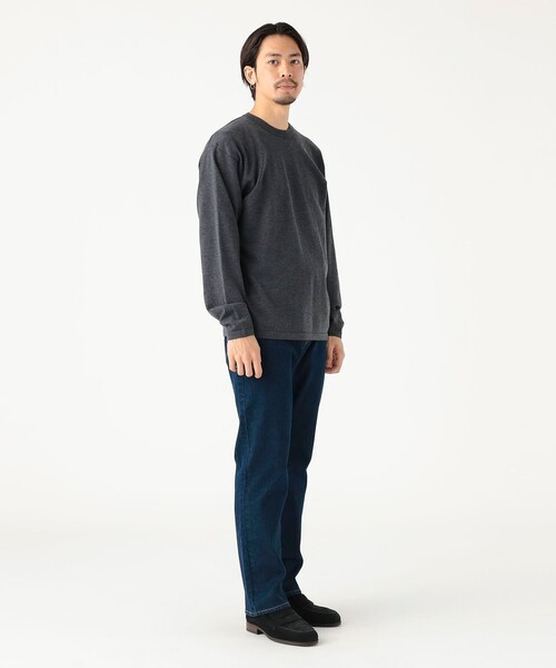 B:MING by BEAMS（ビーミングバイビームス）の「14ゲージ ニット クルーネック Tシャツ（ニット/セーター・メンズ・グレー/ブラウン系その他2・SMALL/MEDIUM/LARGE）」の3枚目の写真