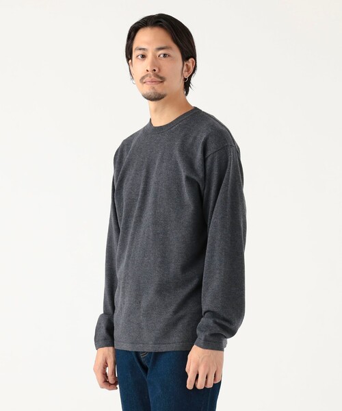 B:MING by BEAMS（ビーミングバイビームス）の「14ゲージ ニット クルーネック Tシャツ（ニット/セーター・メンズ・グレー/ブラウン系その他2・SMALL/MEDIUM/LARGE）」の5枚目の写真