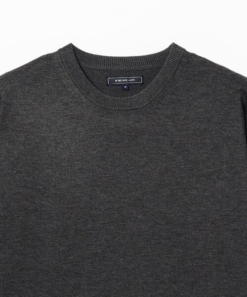 B:MING by BEAMS（ビーミングバイビームス）の「14ゲージ ニット クルーネック Tシャツ（ニット/セーター・メンズ・グレー/ブラウン系その他2・SMALL/MEDIUM/LARGE）」の7枚目の写真