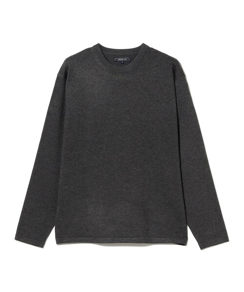 B:MING by BEAMS（ビーミングバイビームス）の「14ゲージ ニット クルーネック Tシャツ（ニット/セーター・メンズ・グレー/ブラウン系その他2・SMALL/MEDIUM/LARGE）」の9枚目の写真