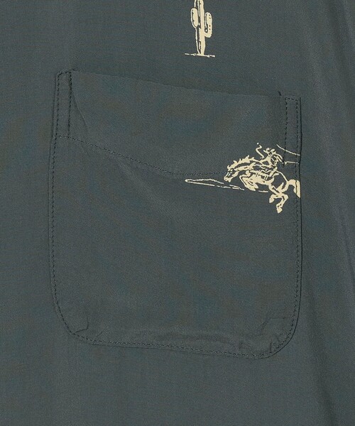 TOWN（タウン）の「＜TOWN＞ COWBOY シャツ（シャツ/ブラウス・メンズ・オリーブ・S/L/XL/M）」の6枚目の写真