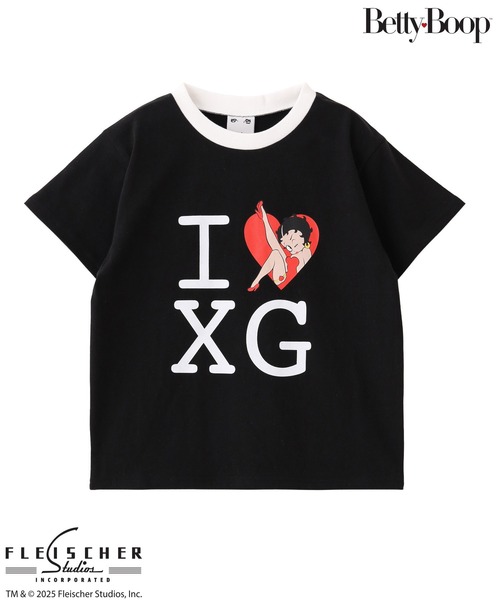 X-girl x BETTY BOOP(TM) S/S BABY TEE（Tシャツ/カットソー