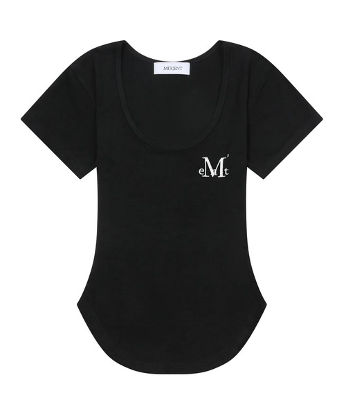 MUCENT 半袖　tシャツ 韓国ブランド ムセント　MUSINSA セール】【日本未発売/WEB限定】MUCENT(ムセント)/Uネック 裾